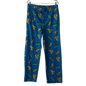 Toy Story Pajama Bottoms Aliens Disney Pixar Pizza Planet PJ Pants Blue Green L
